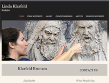 Tablet Screenshot of lindaklarfeld.com